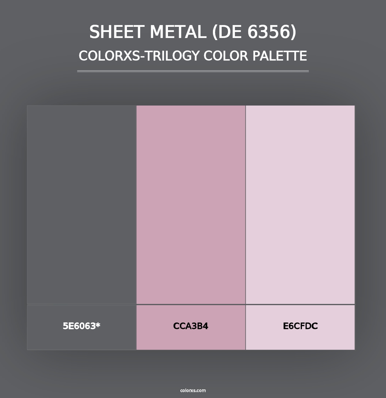 Sheet Metal (DE 6356) - Colorxs Trilogy Palette