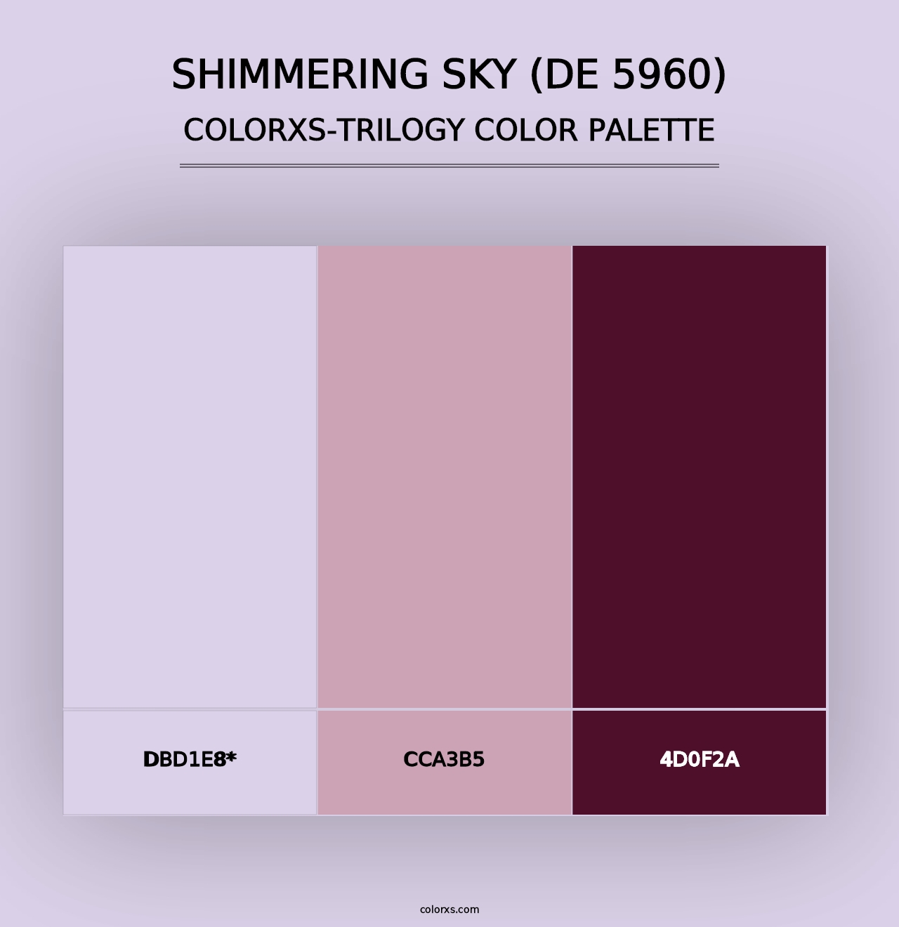 Shimmering Sky (DE 5960) - Colorxs Trilogy Palette