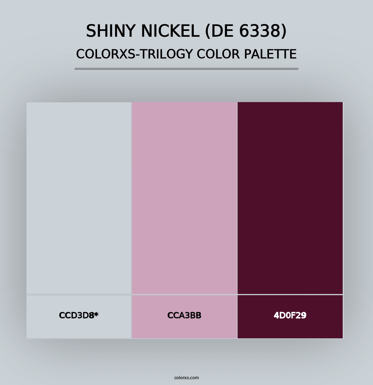 Shiny Nickel (DE 6338) - Colorxs Trilogy Palette