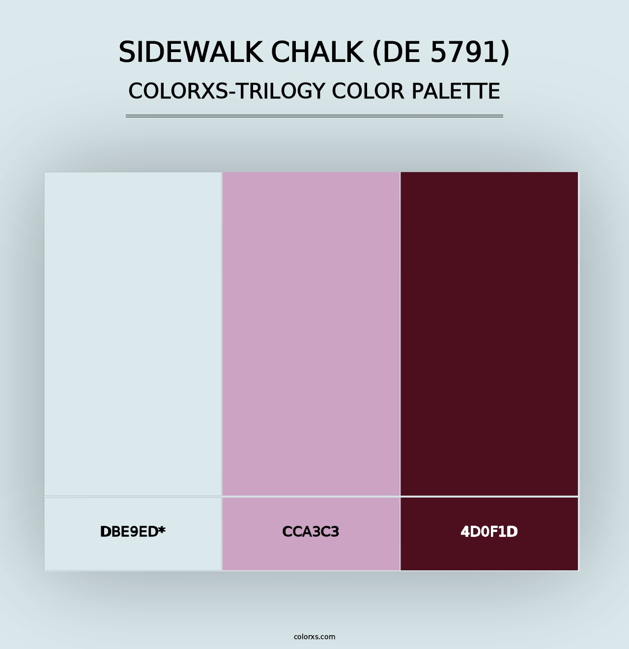 Sidewalk Chalk (DE 5791) - Colorxs Trilogy Palette