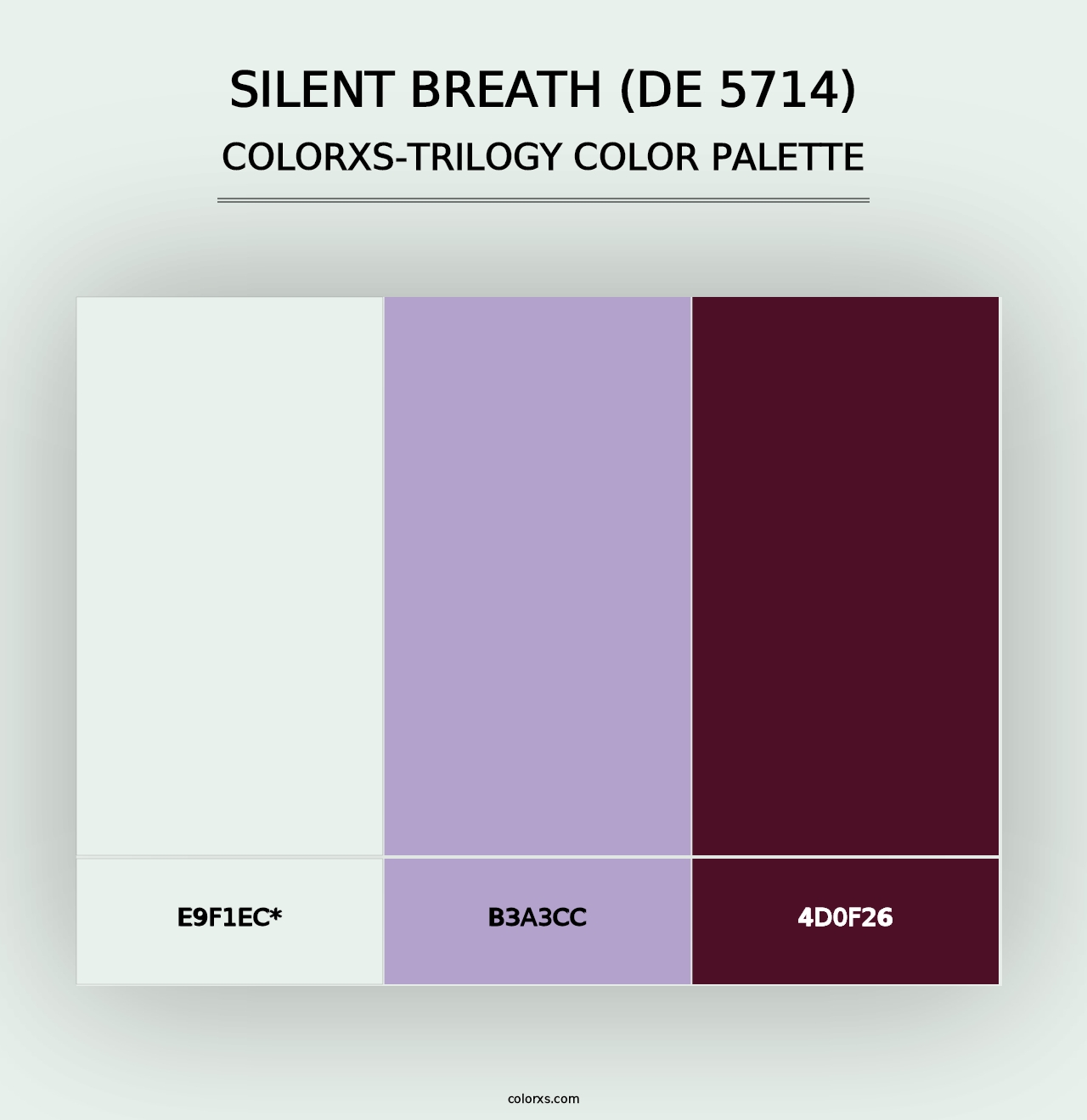 Silent Breath (DE 5714) - Colorxs Trilogy Palette