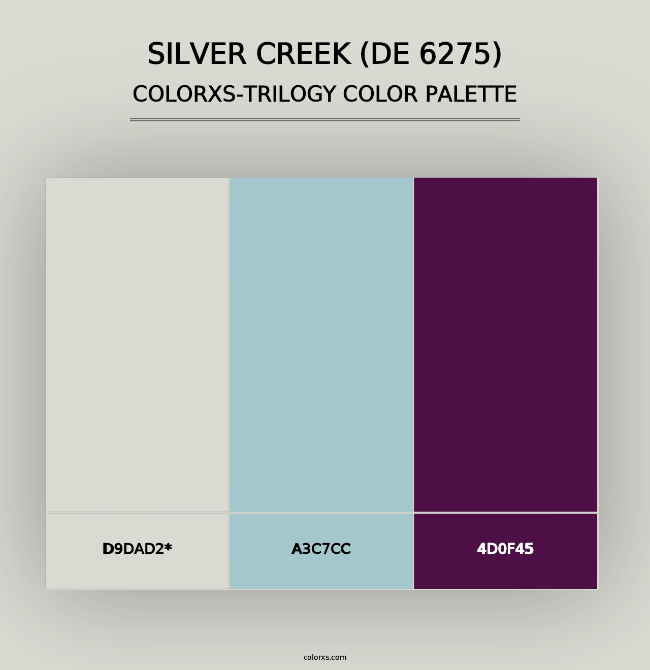 Silver Creek (DE 6275) - Colorxs Trilogy Palette