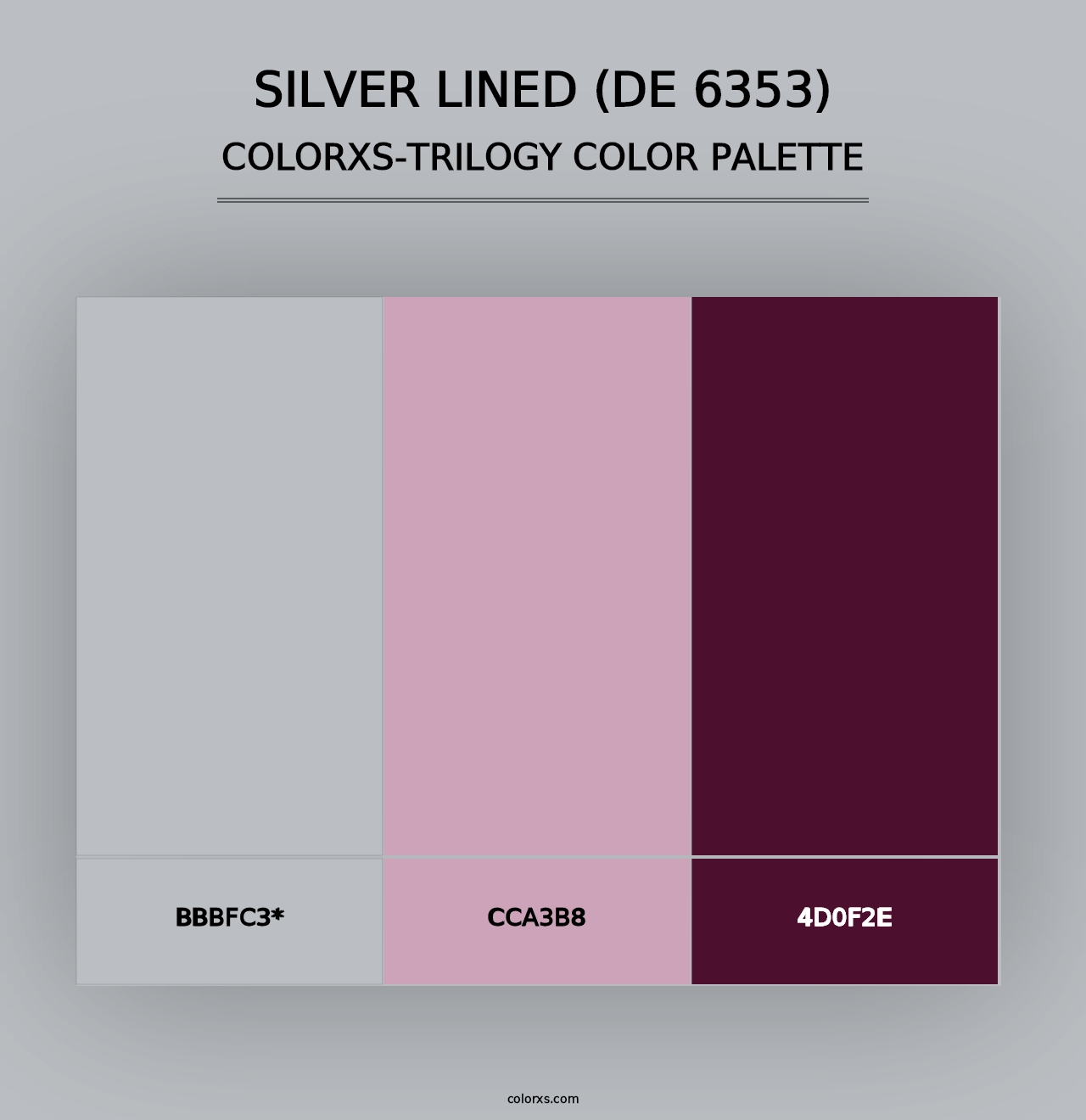 Silver Lined (DE 6353) - Colorxs Trilogy Palette