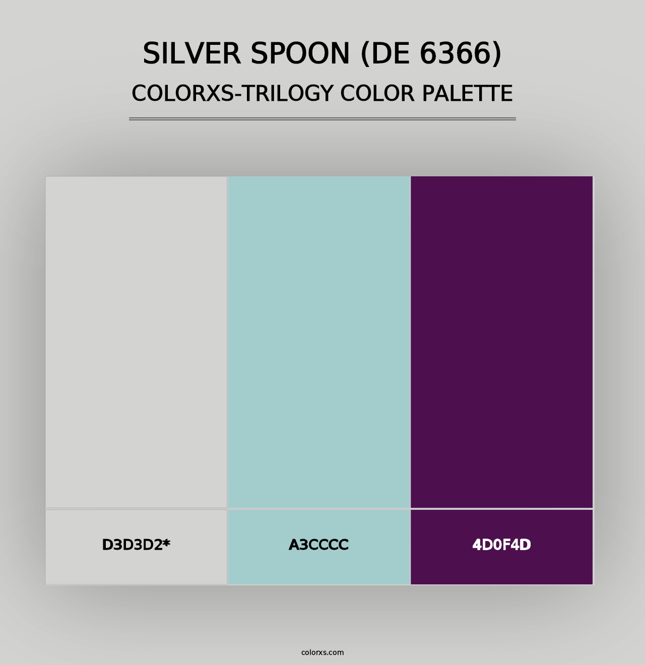 Silver Spoon (DE 6366) - Colorxs Trilogy Palette