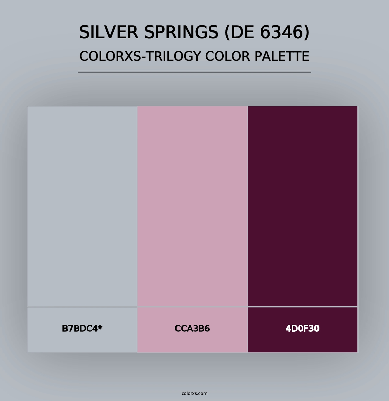 Silver Springs (DE 6346) - Colorxs Trilogy Palette