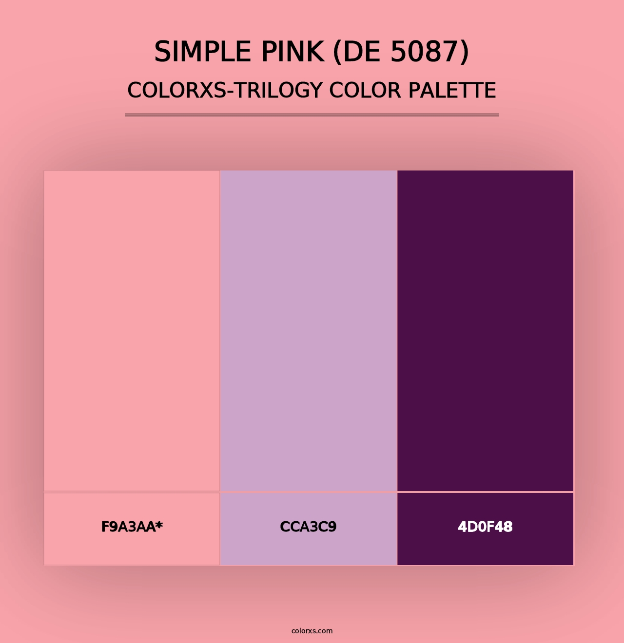 Simple Pink (DE 5087) - Colorxs Trilogy Palette