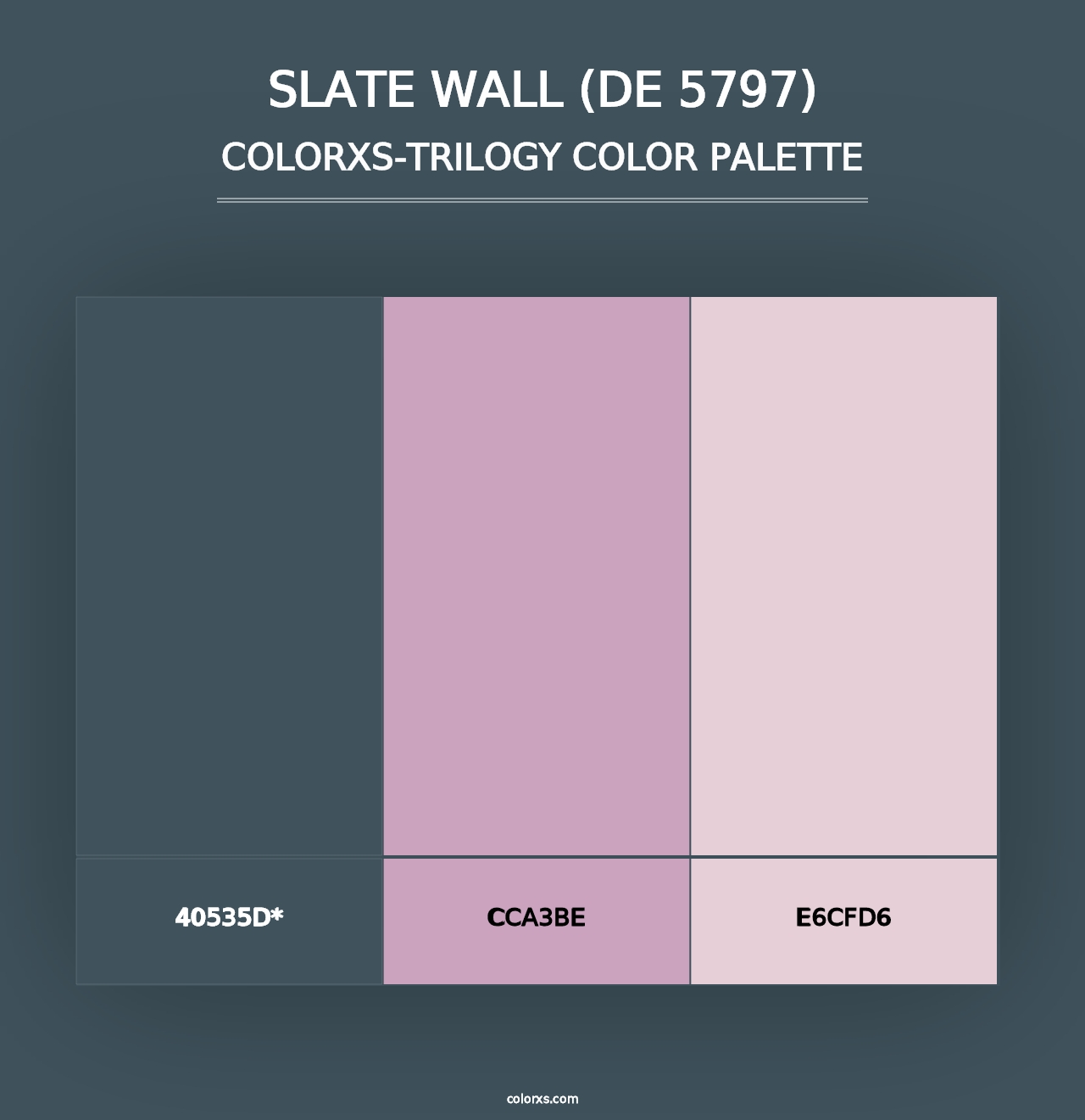 Slate Wall (DE 5797) - Colorxs Trilogy Palette