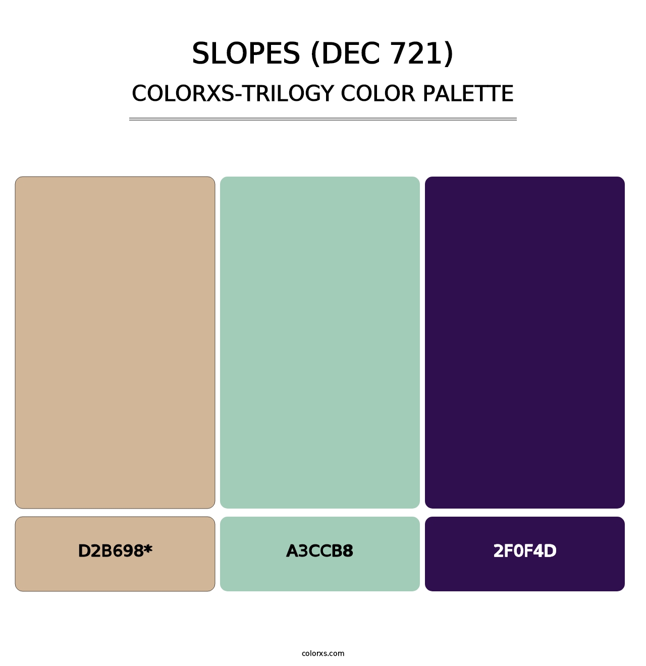 Slopes (DEC 721) - Colorxs Trilogy Palette