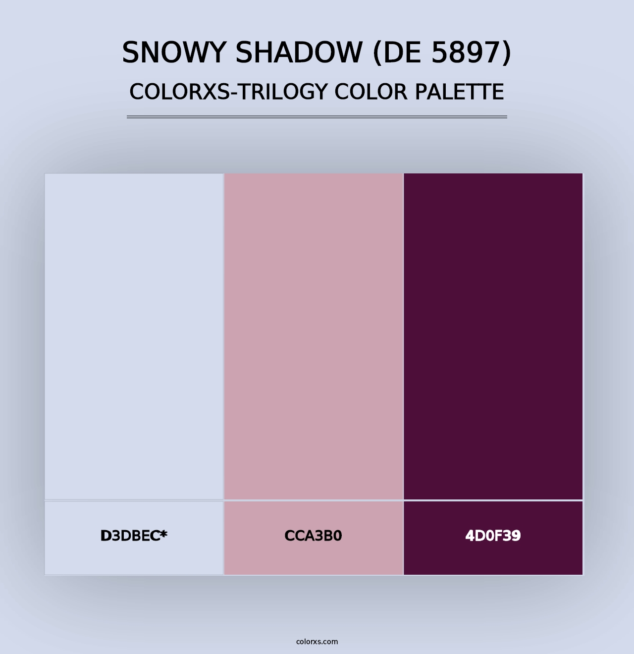 Snowy Shadow (DE 5897) - Colorxs Trilogy Palette