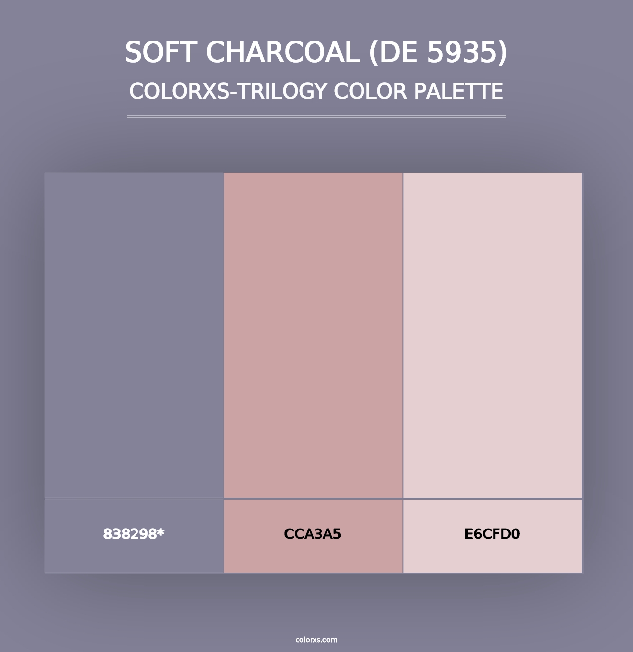 Soft Charcoal (DE 5935) - Colorxs Trilogy Palette