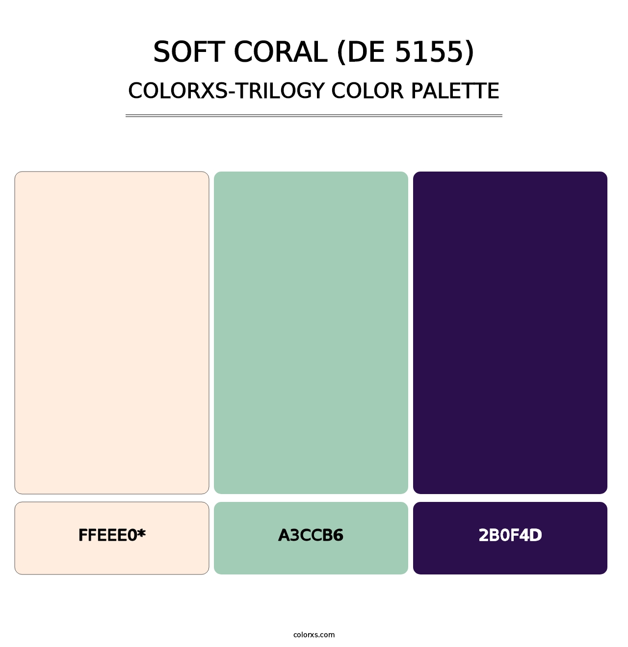 Soft Coral (DE 5155) - Colorxs Trilogy Palette