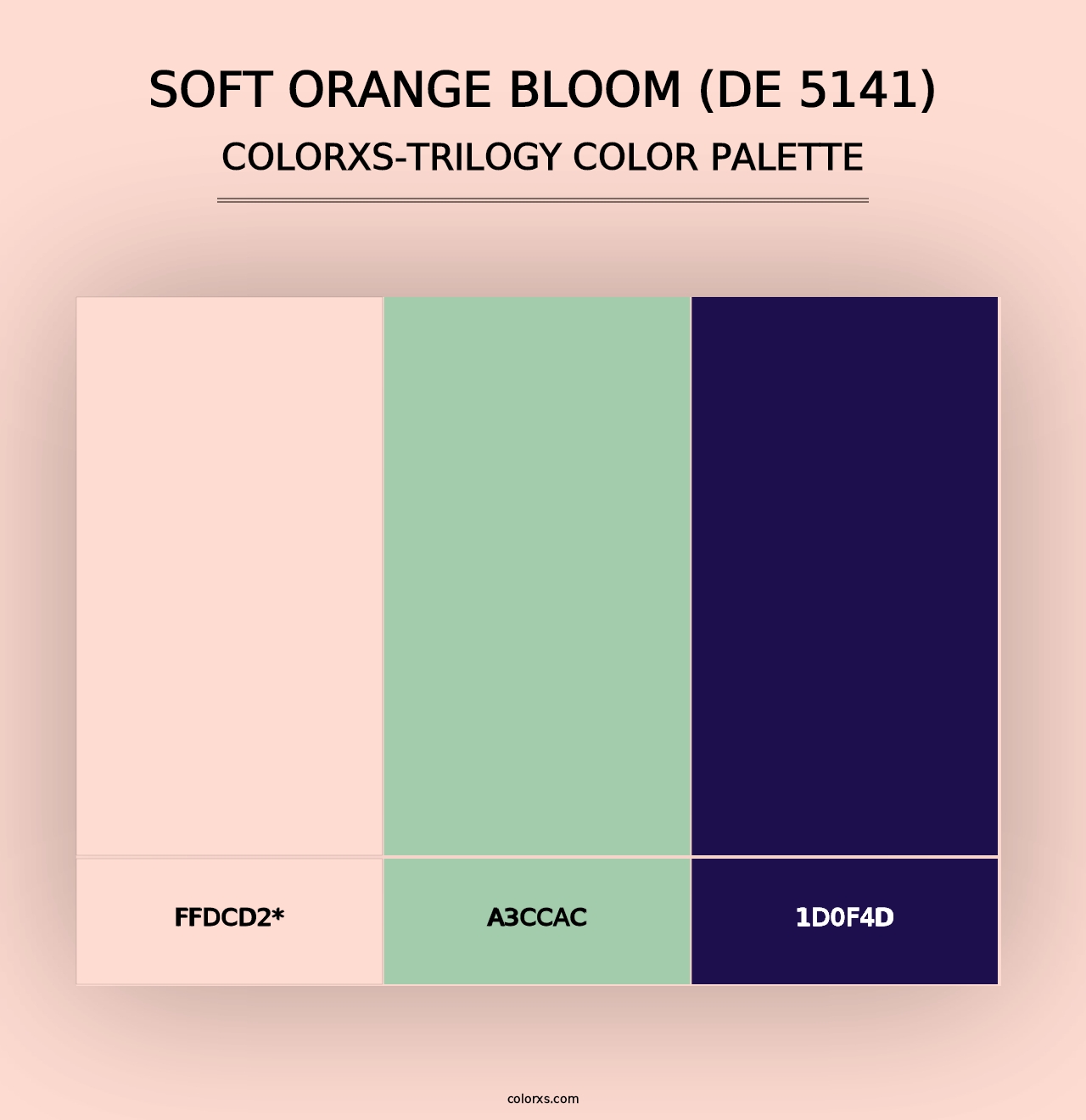 Soft Orange Bloom (DE 5141) - Colorxs Trilogy Palette