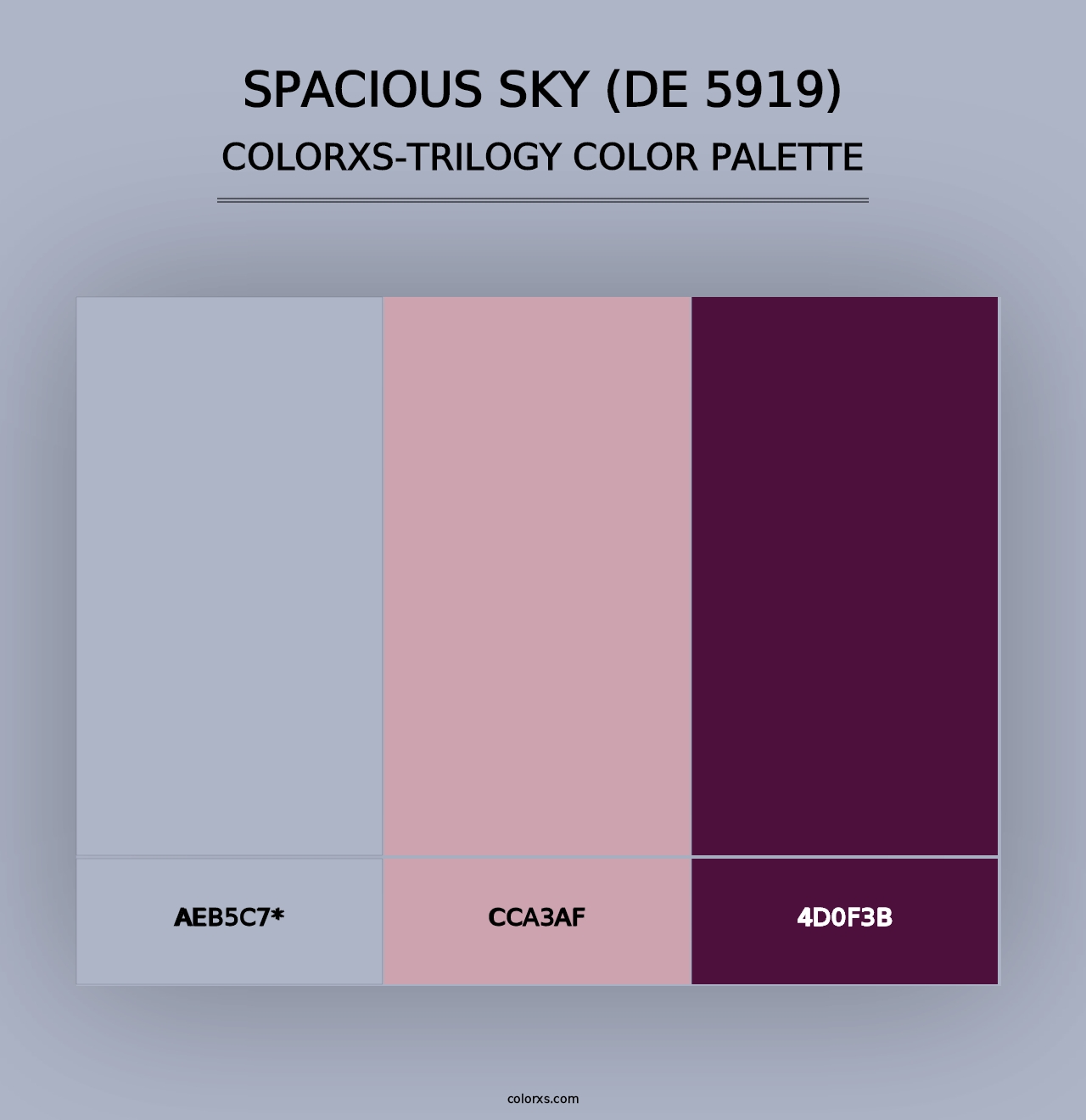 Spacious Sky (DE 5919) - Colorxs Trilogy Palette