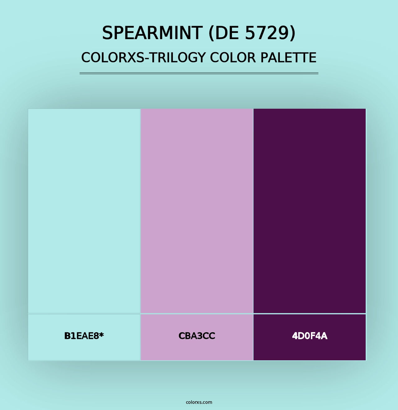 Spearmint (DE 5729) - Colorxs Trilogy Palette