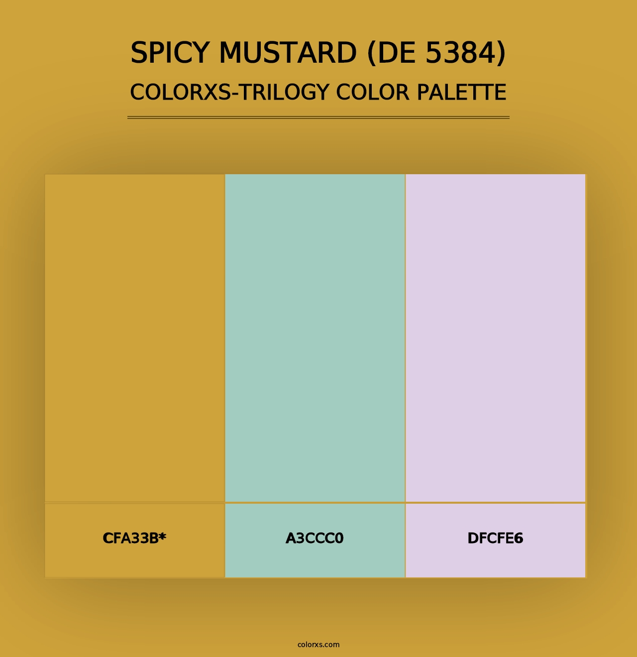 Spicy Mustard (DE 5384) - Colorxs Trilogy Palette