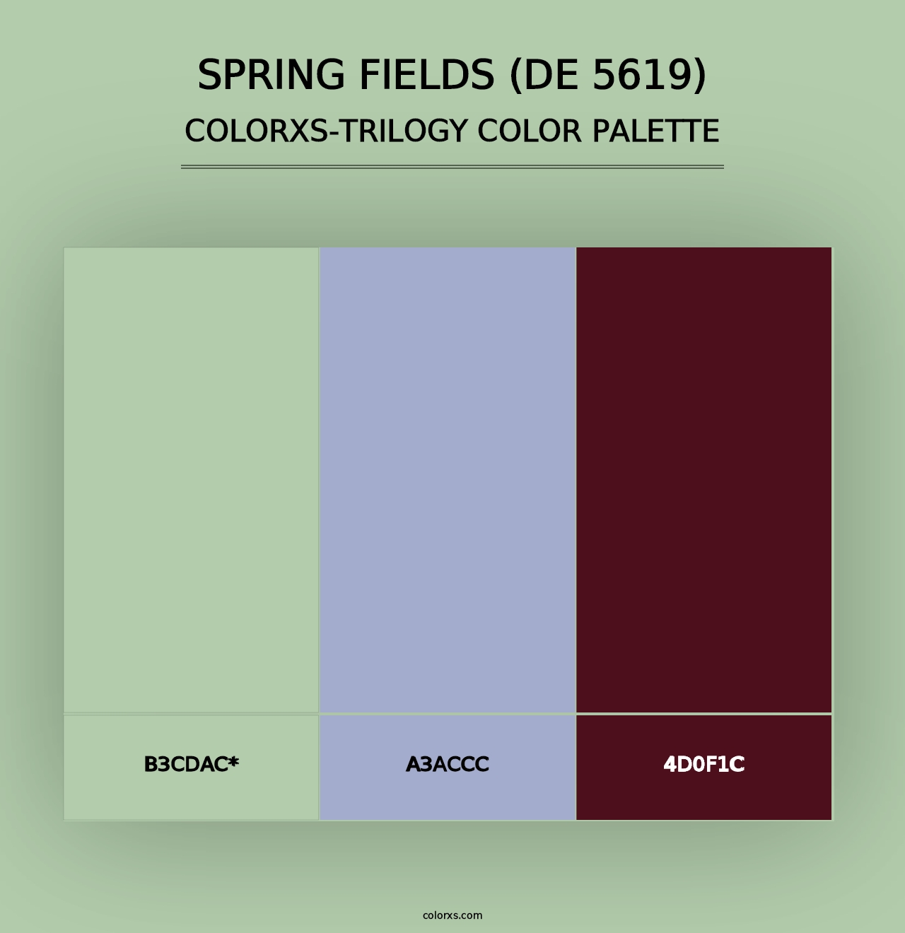 Spring Fields (DE 5619) - Colorxs Trilogy Palette