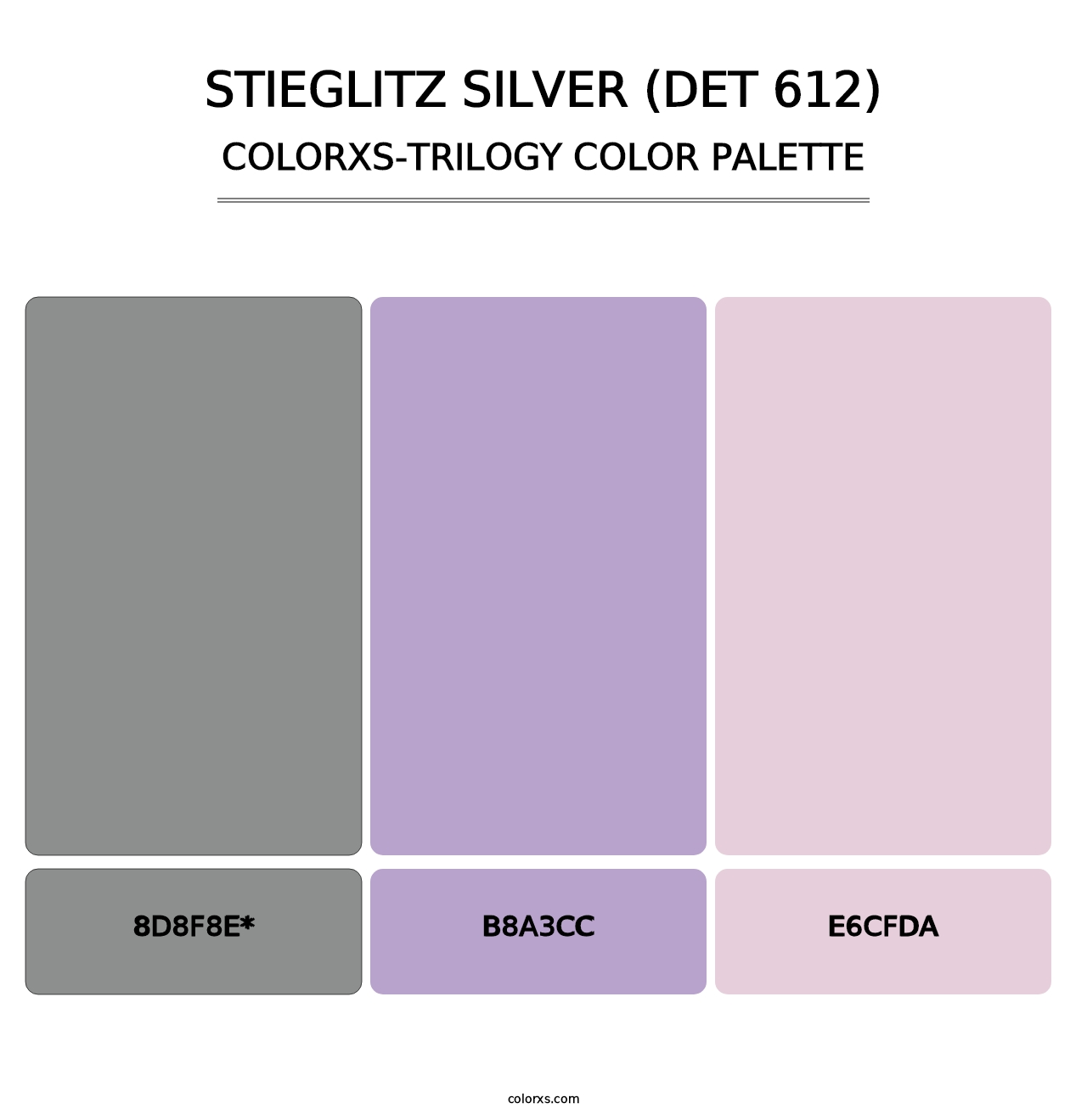 Stieglitz Silver (DET 612) - Colorxs Trilogy Palette