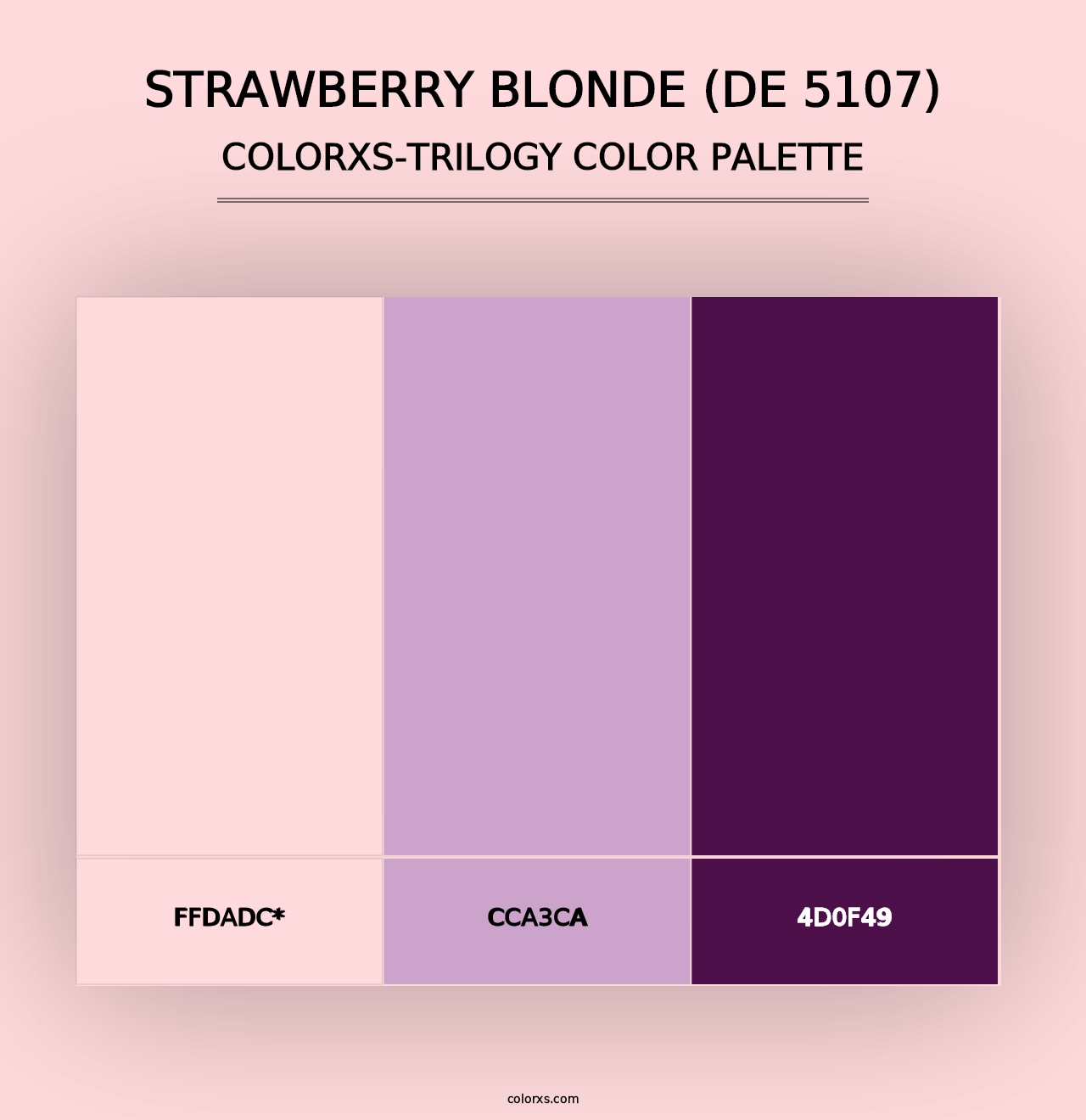 Strawberry Blonde (DE 5107) - Colorxs Trilogy Palette