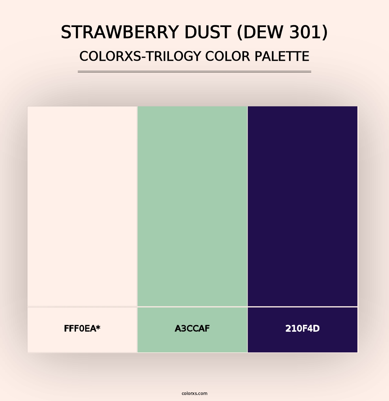 Strawberry Dust (DEW 301) - Colorxs Trilogy Palette