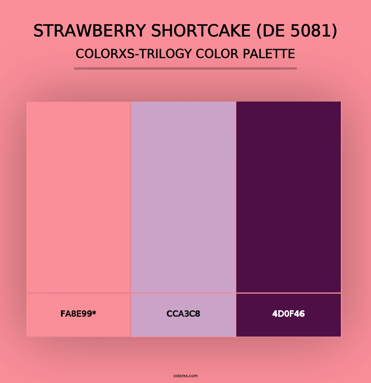 Strawberry Shortcake (DE 5081) - Colorxs Trilogy Palette