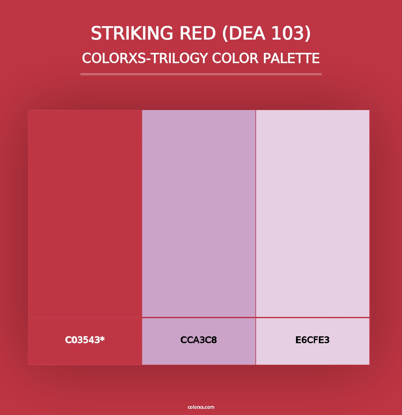 Striking Red (DEA 103) - Colorxs Trilogy Palette