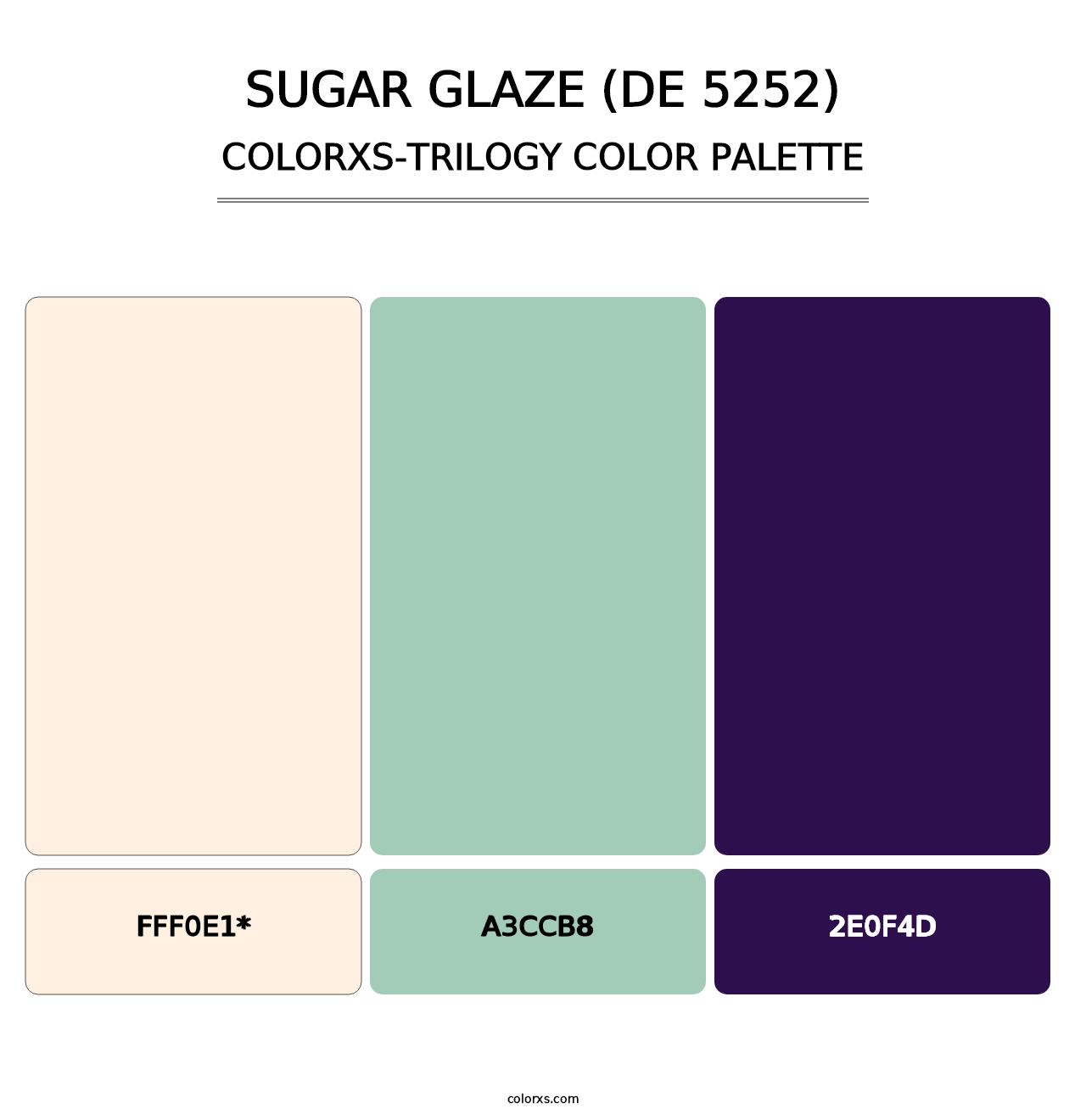 Sugar Glaze (DE 5252) - Colorxs Trilogy Palette