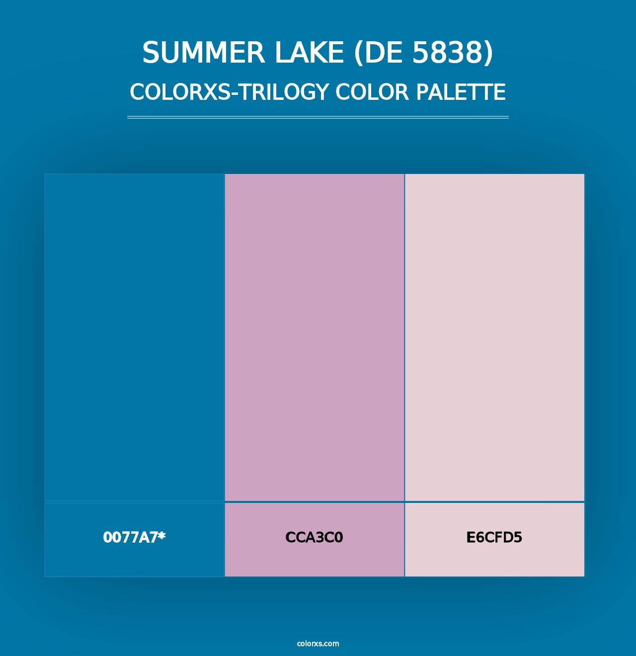 Summer Lake (DE 5838) - Colorxs Trilogy Palette