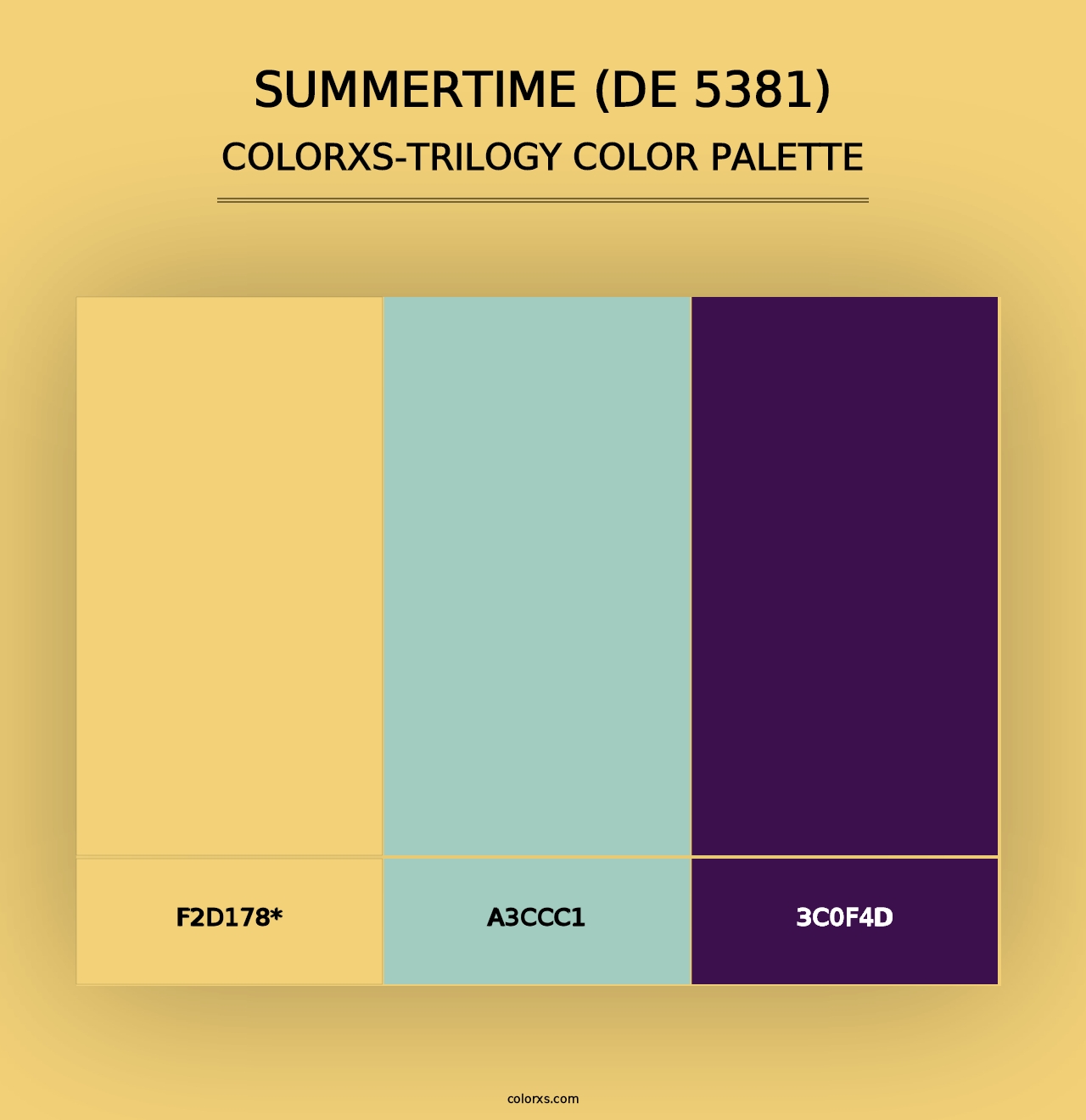 Summertime (DE 5381) - Colorxs Trilogy Palette