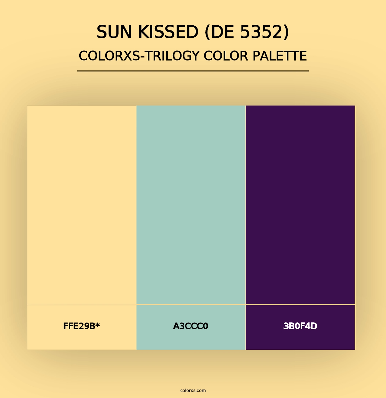 Sun Kissed (DE 5352) - Colorxs Trilogy Palette