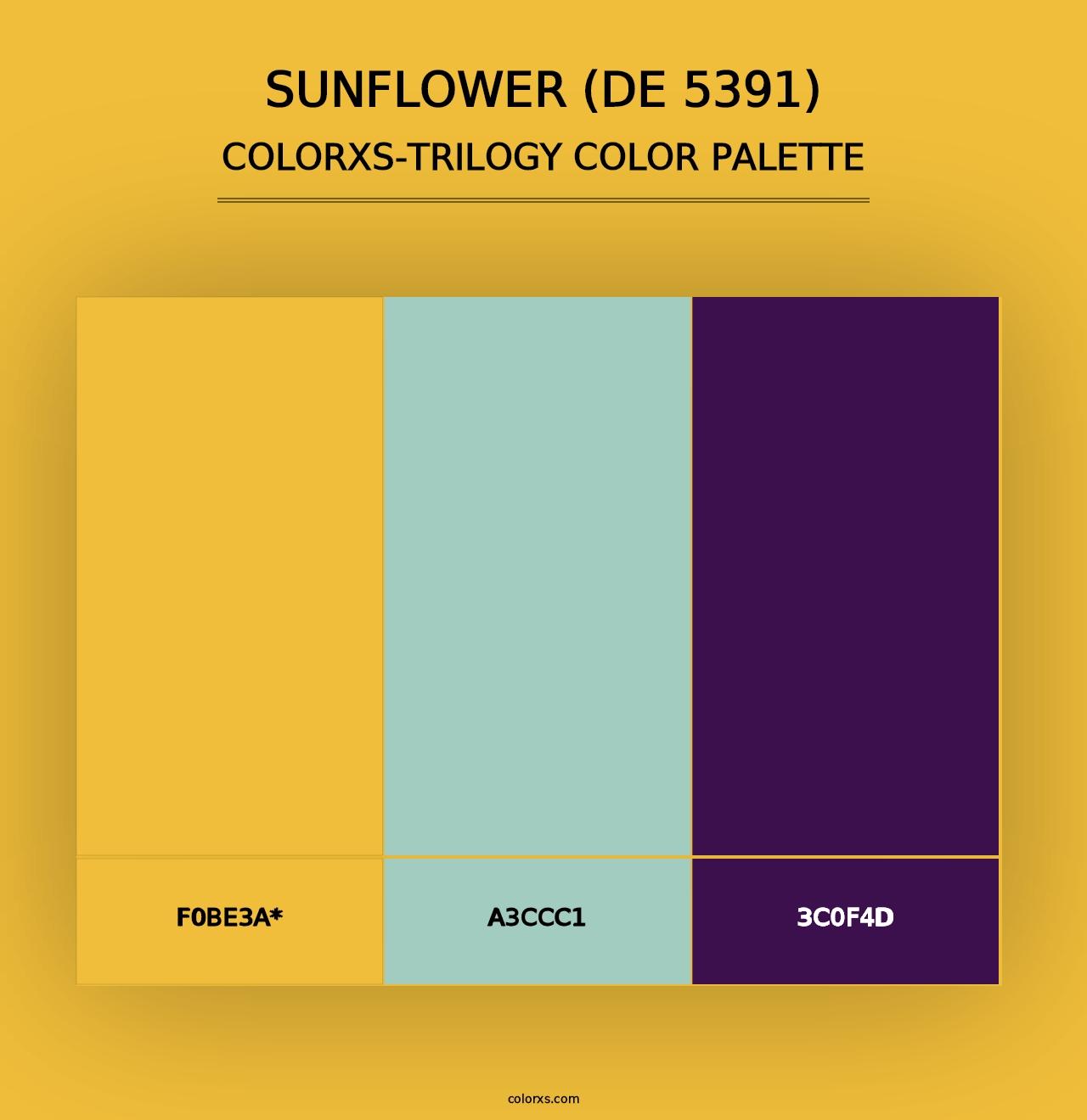 Sunflower (DE 5391) - Colorxs Trilogy Palette