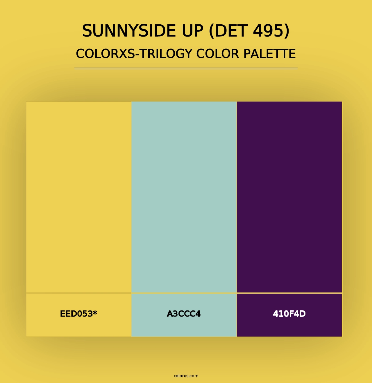 Sunnyside Up (DET 495) - Colorxs Trilogy Palette