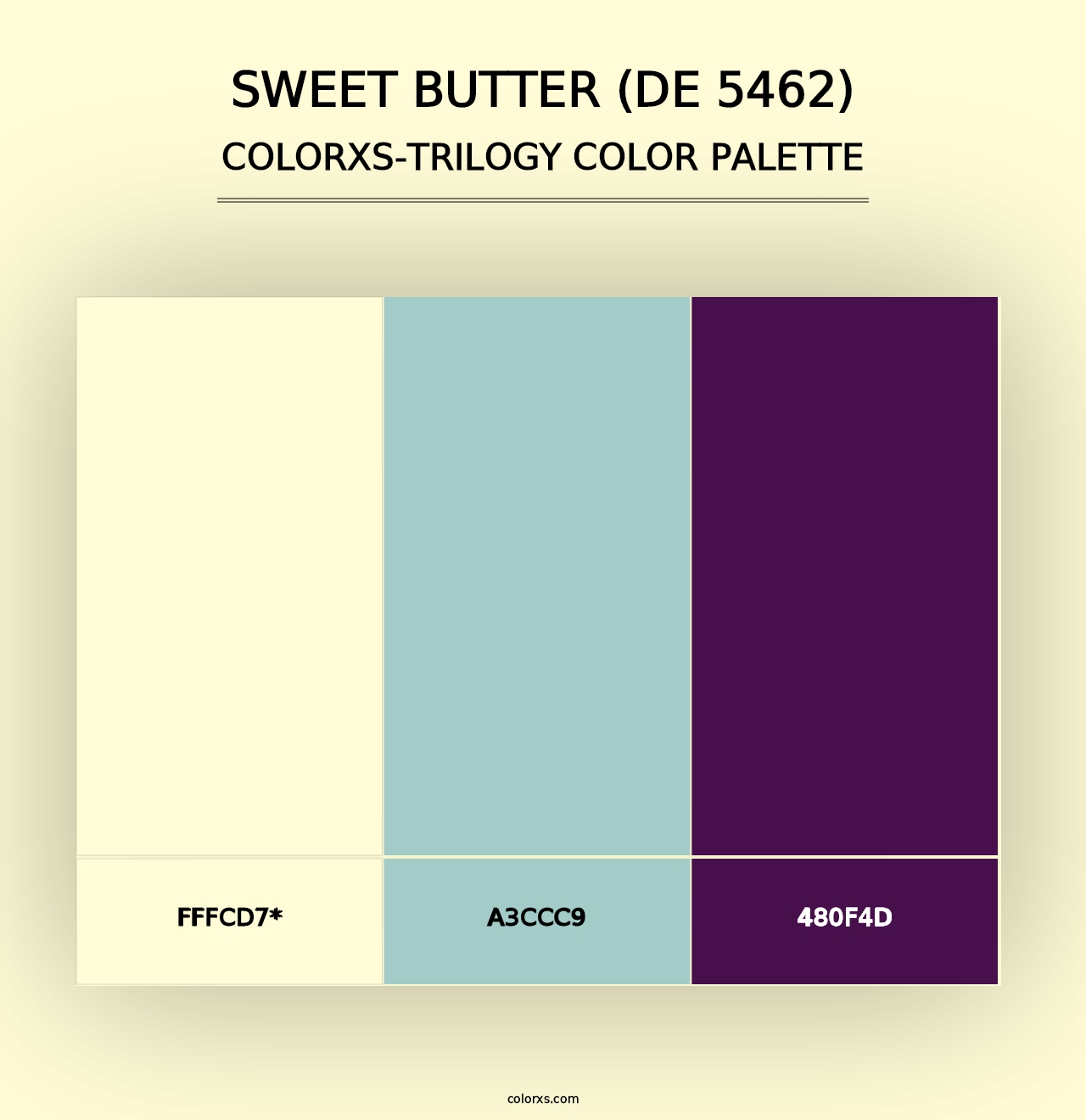 Sweet Butter (DE 5462) - Colorxs Trilogy Palette