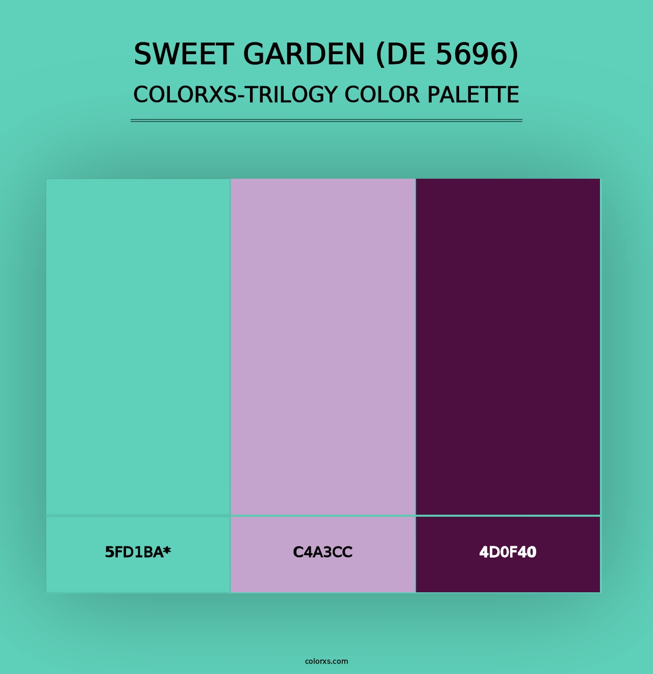 Sweet Garden (DE 5696) - Colorxs Trilogy Palette