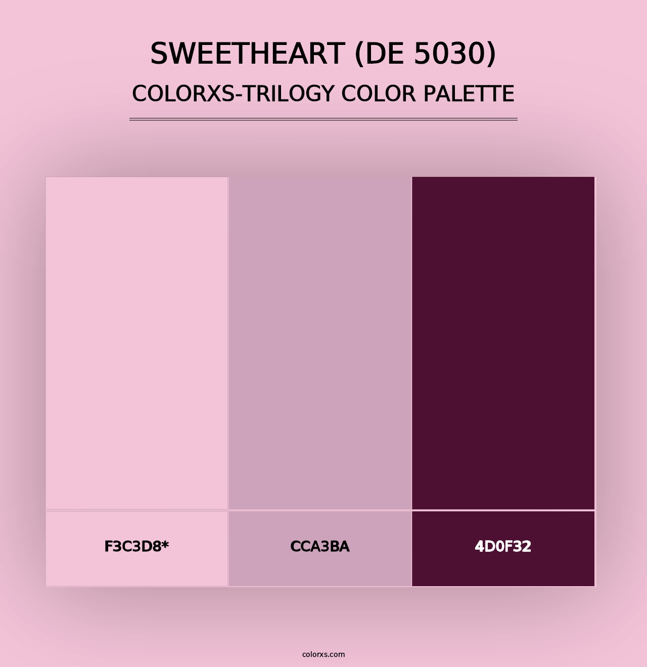 Sweetheart (DE 5030) - Colorxs Trilogy Palette