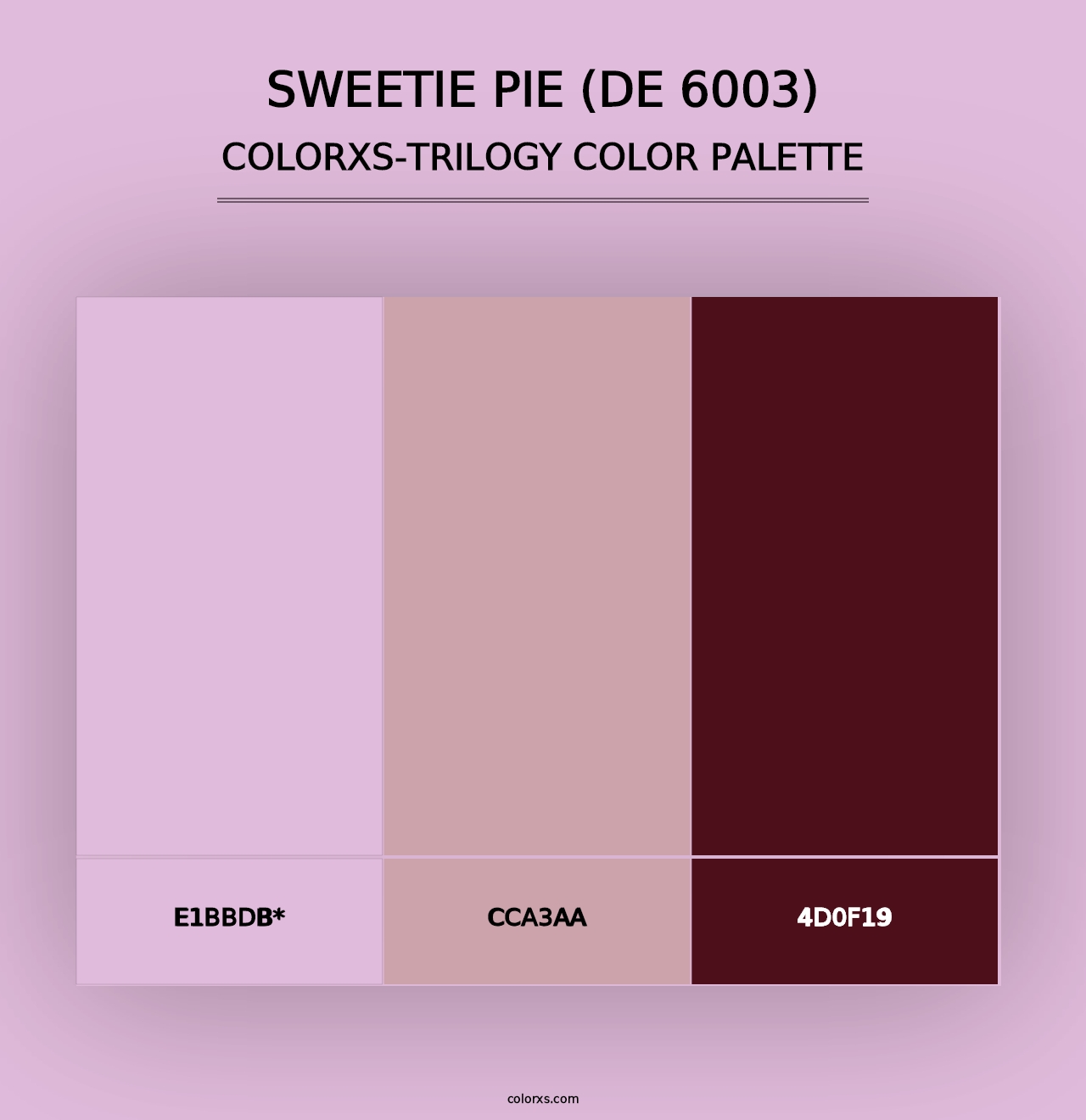 Sweetie Pie (DE 6003) - Colorxs Trilogy Palette