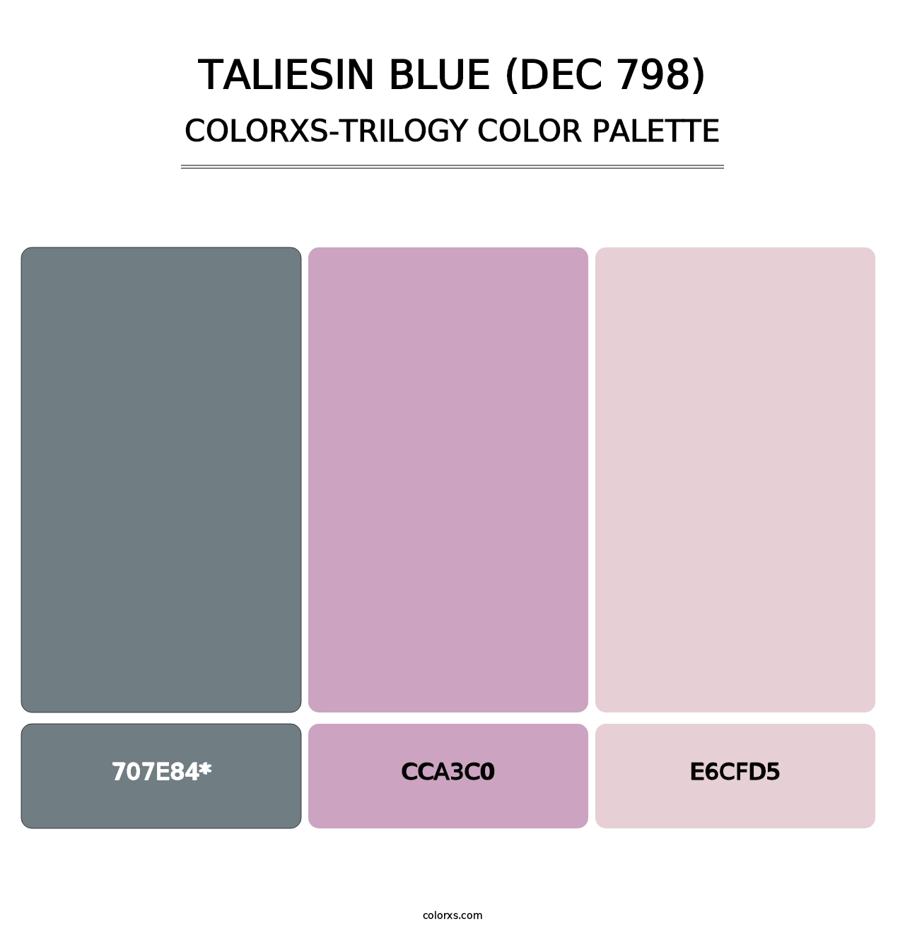 Taliesin Blue (DEC 798) - Colorxs Trilogy Palette