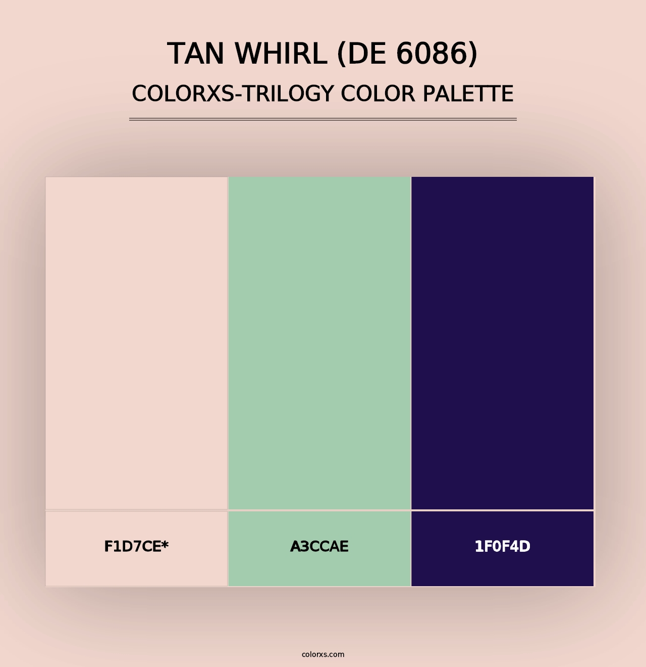 Tan Whirl (DE 6086) - Colorxs Trilogy Palette