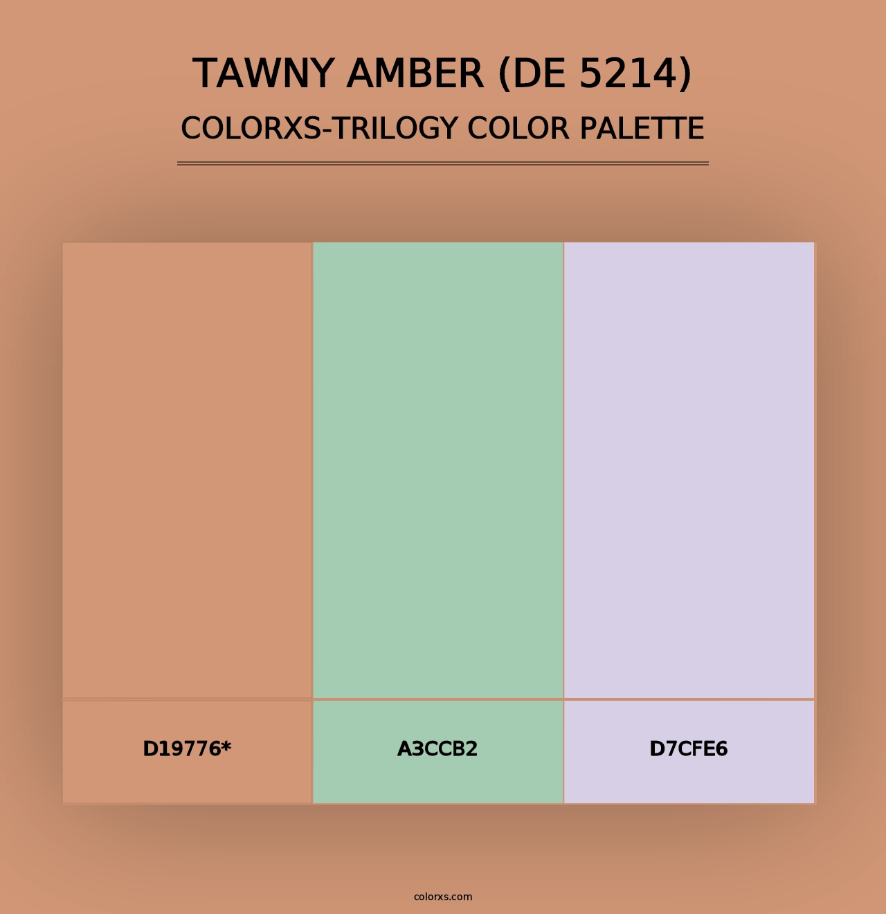 Tawny Amber (DE 5214) - Colorxs Trilogy Palette