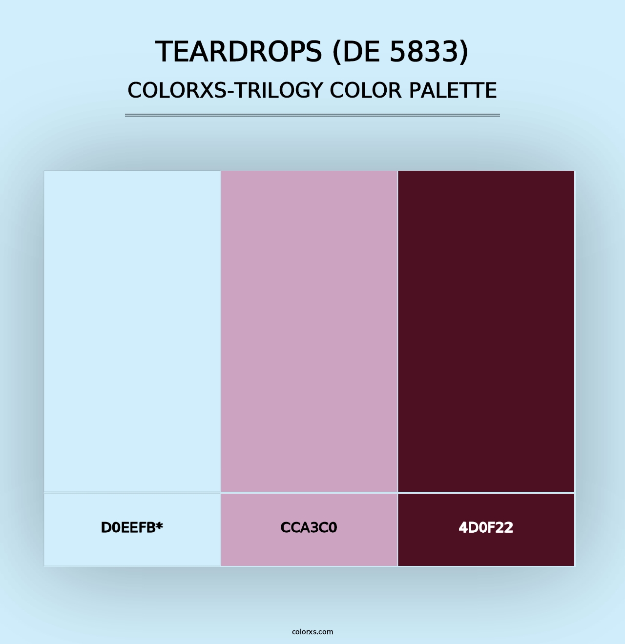 Teardrops (DE 5833) - Colorxs Trilogy Palette