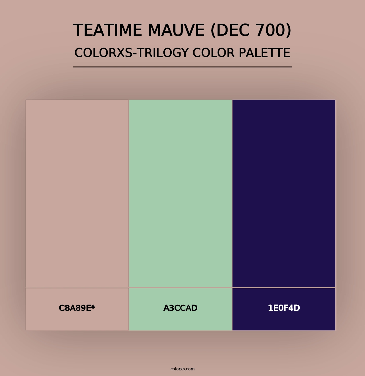 Teatime Mauve (DEC 700) - Colorxs Trilogy Palette