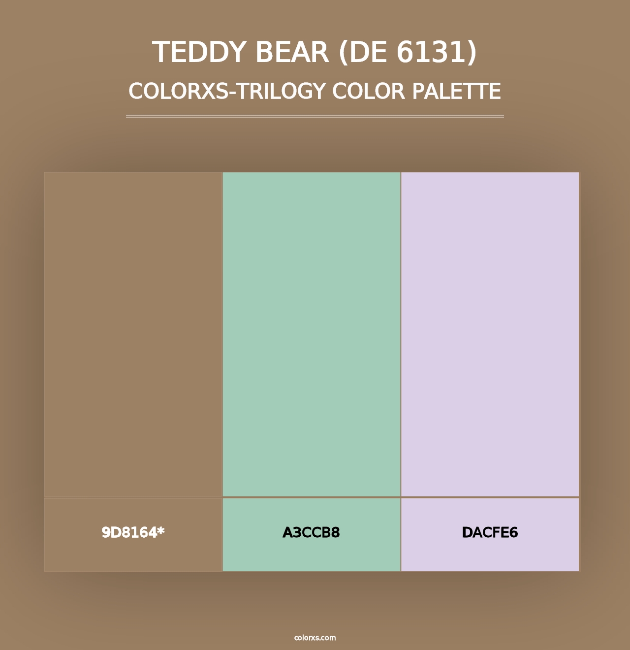 Teddy Bear (DE 6131) - Colorxs Trilogy Palette