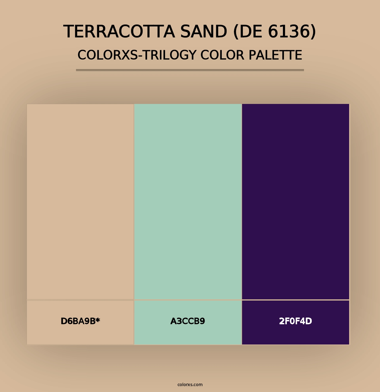 Terracotta Sand (DE 6136) - Colorxs Trilogy Palette