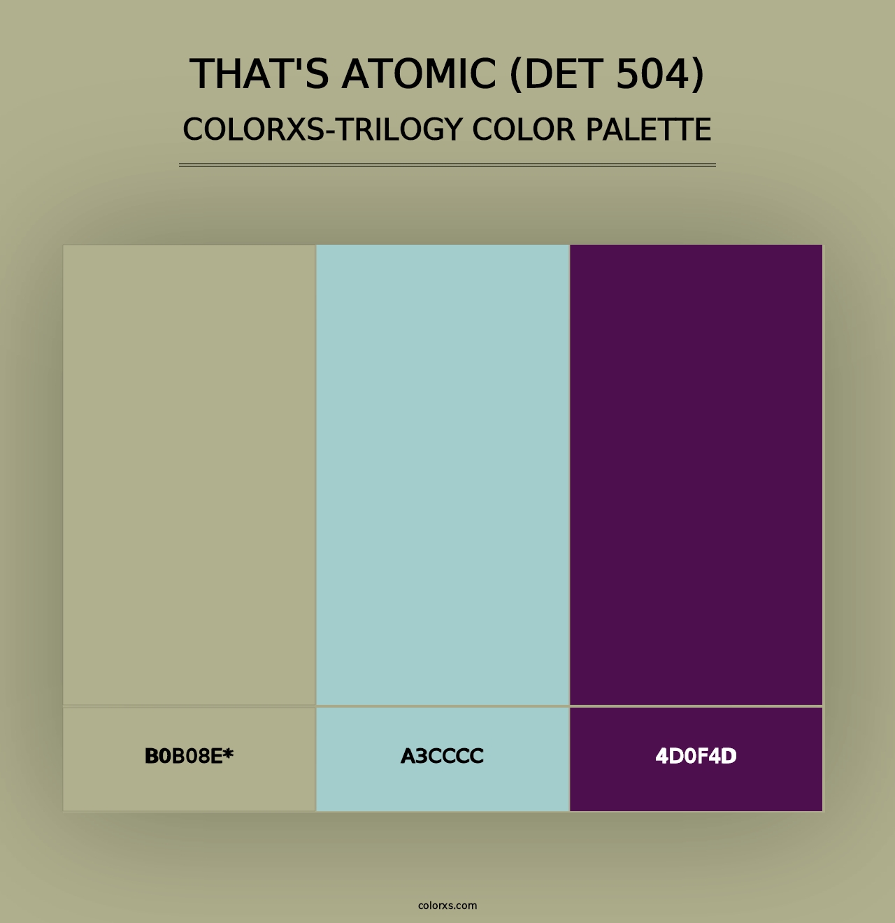 That's Atomic (DET 504) - Colorxs Trilogy Palette