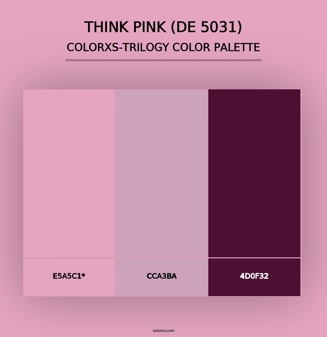 Think Pink (DE 5031) - Colorxs Trilogy Palette