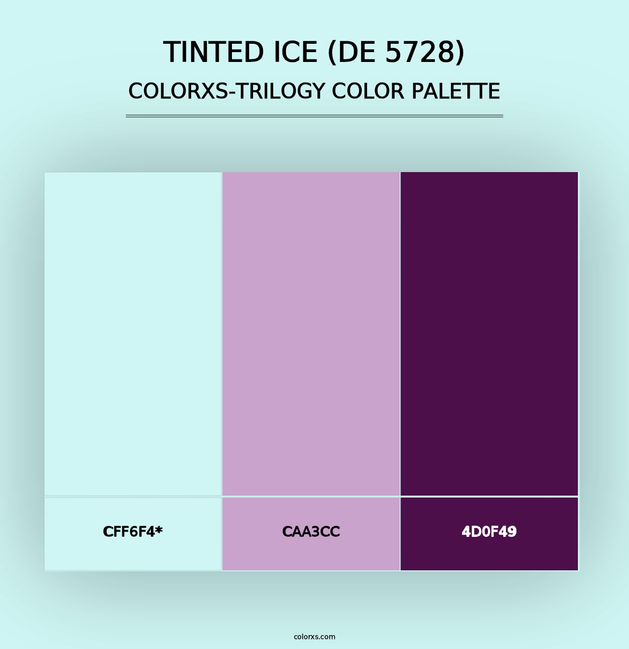 Tinted Ice (DE 5728) - Colorxs Trilogy Palette