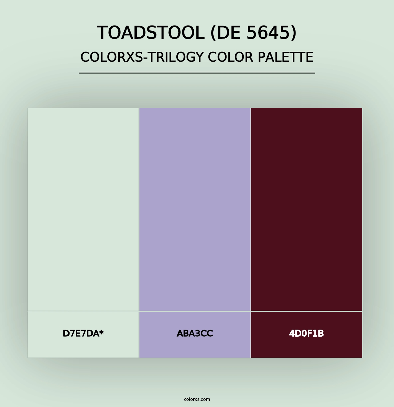 Toadstool (DE 5645) - Colorxs Trilogy Palette