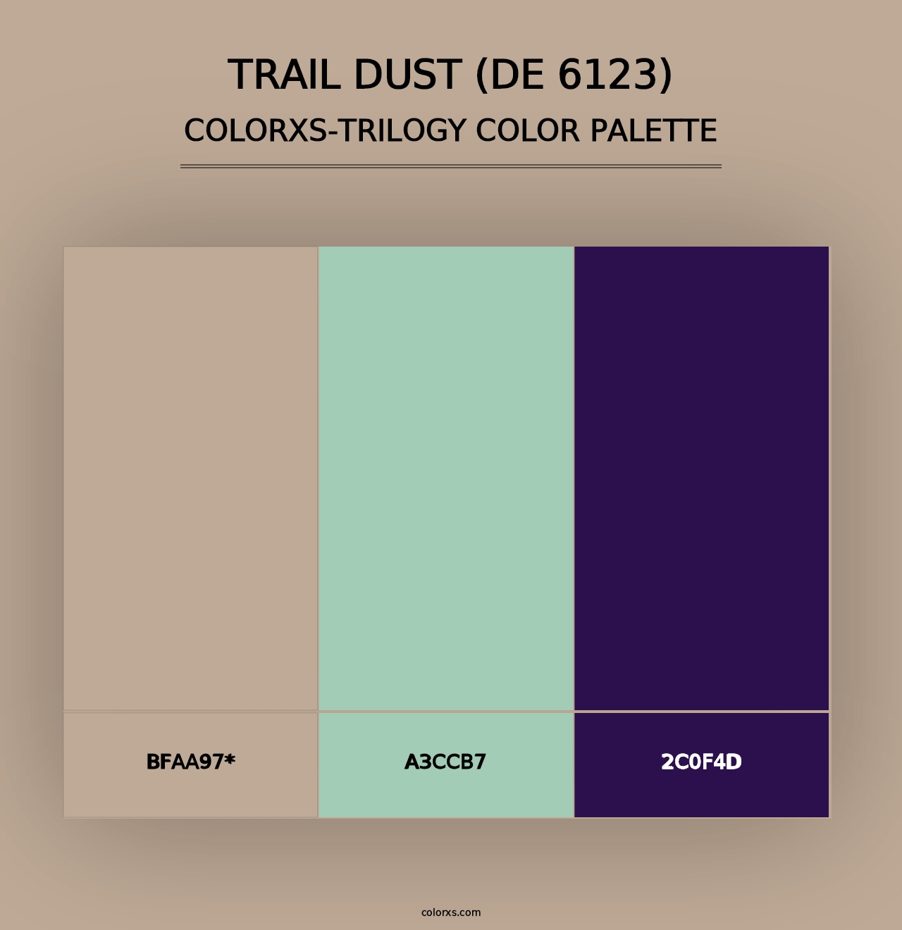 Trail Dust (DE 6123) - Colorxs Trilogy Palette