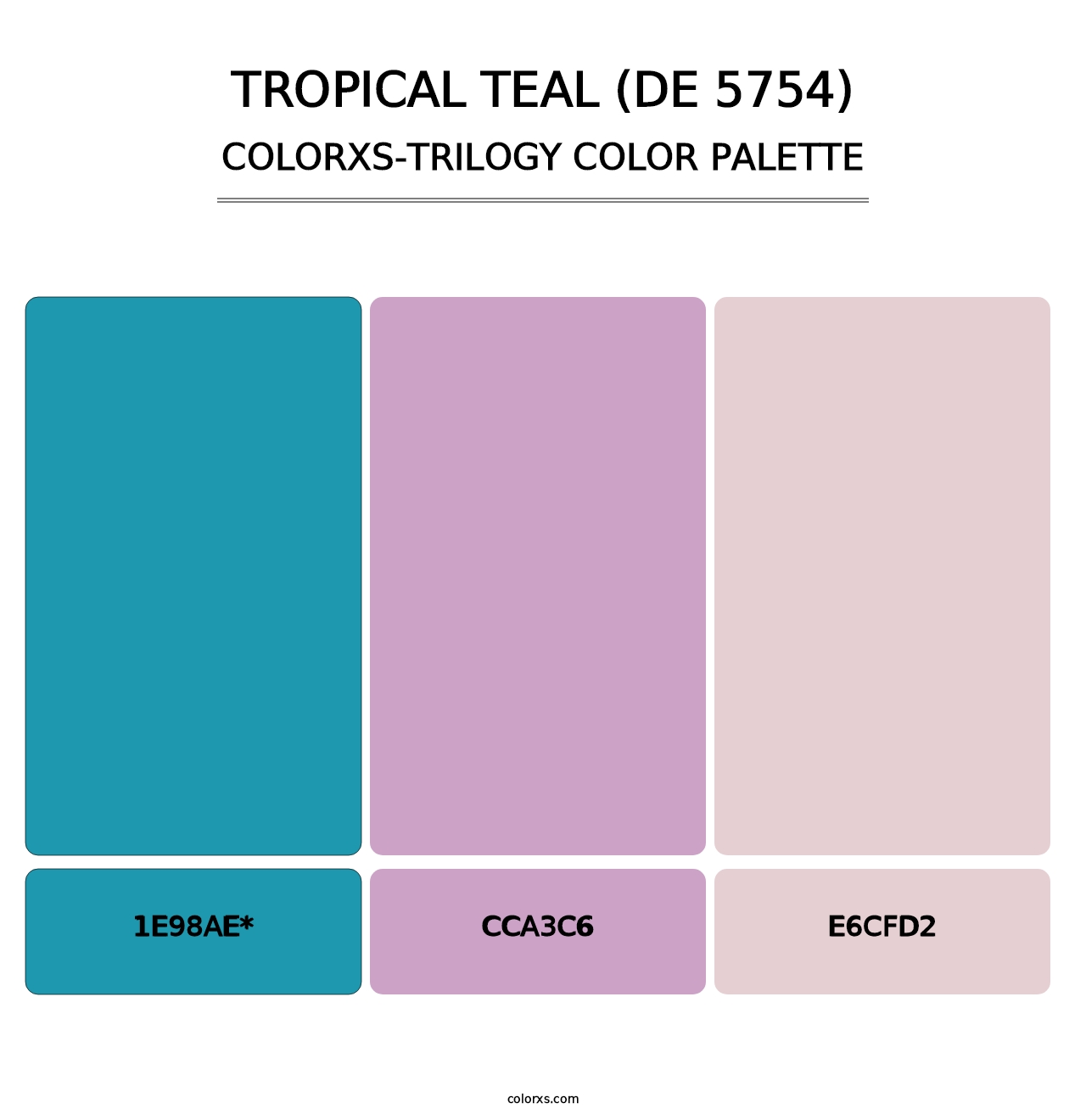 Tropical Teal (DE 5754) - Colorxs Trilogy Palette