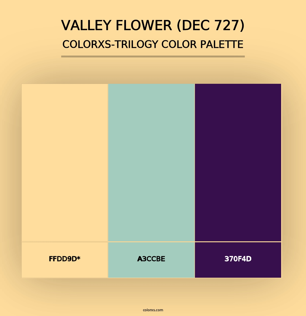 Valley Flower (DEC 727) - Colorxs Trilogy Palette