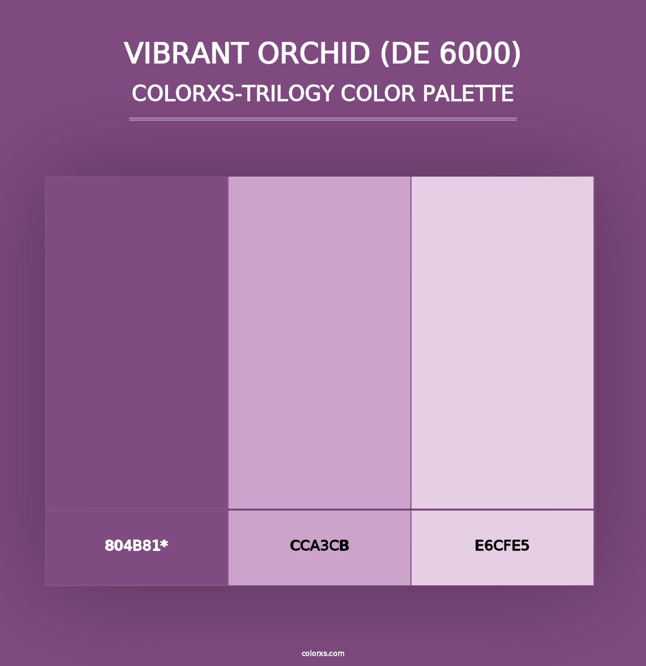 Vibrant Orchid (DE 6000) - Colorxs Trilogy Palette